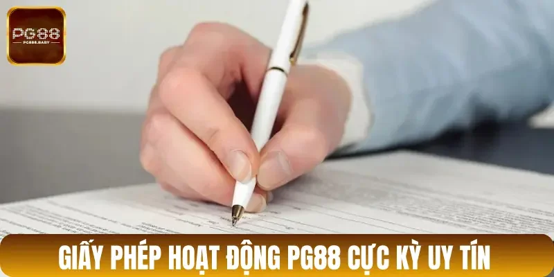 Giấy phép hoạt động PG88 cực kỳ uy tín