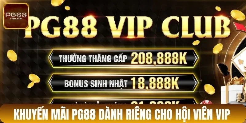 Khuyến mãi PG88 dành riêng cho hội viên VIP